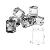 thumbnail of Máquina de gelo profissional 43kg/24h para hotelaria. Fabricador de gelo industrial em cubos com condensação por ar para bar e restaurante.