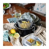 thumbnail of Friteuse - Menastyl - 3645580 - En Acier émaillé - Noir - 26 Cm - Avec Couvercle Et Panier - Tous Feux Dont Induction