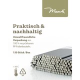 thumbnail of Trinkhalme in schwarz aus Papier,  Ø 8 mm / 20 cm, 3900 Stück verpackt im Folienbeutel - Mank