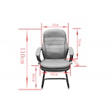 thumbnail of Bürostuhl Bürosessel Besprechungsstuhl Besprechungssessel Konferenzstuhl Konferenzsessel Büroausstattung Schwingstuhl Büro Bergamo creme Jet-Line