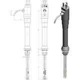 thumbnail of Tafelwassergerät BieTal BT-30U Kühlung Schanksäule mit Hebel Wasserfilter SET