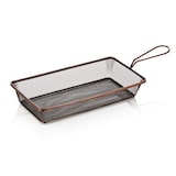 thumbnail of Servier- und Frittierkorb, 28 x 16 x 5 cm, kupferfarben, Chromnickelstahl