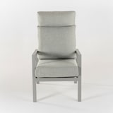 thumbnail of Pack 2 sillones de exterior reclinables, Aluminio, Color Gris, 66x77x104