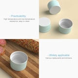 thumbnail of Intirilife 6-teiliges Set Souffléformen Auflaufförmchen aus Porzellan in Hell Blau mit 7.8 x 4.6 cm Größe