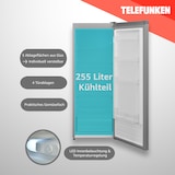 thumbnail of TELEFUNKEN KTFK265E2 Kühlschrank ohne Gefrierfach 255 Liter | Standkühlschrank groß | Vollraumkühlschrank freistehend