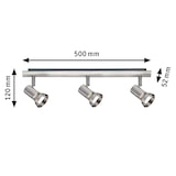 thumbnail of Paulmann Spotlight Teja   GU10   230V max. 3x10W gradable Nickel satiné 66700