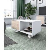 thumbnail of Mesa de café com portas, sala de jantar, modelo WIND, cor Branco e Carvalho, 92x50x45cm. _ MESAWINDBLROTALB