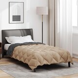 thumbnail of vidaXL Winterbettdecke Anthrazit und Taupe 200 x 140 cm Mikrofaser
