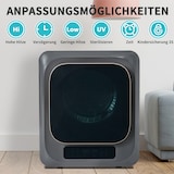 thumbnail of Abgastrockner 3kg bis 4kg 850W mit 6 Programmen, Überhitzungsschutz, Wandmontage und UV-Sterilisationsfunktion – effizient, leise, Grau