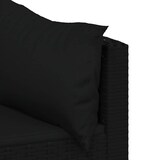thumbnail of vidaXL Tuinhoekbanken met kussens 2 st poly rattan zwart