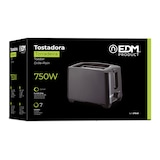 thumbnail of Schwarzer Design-EDM-Doppelschlitz-Toaster mit 750 W