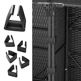 thumbnail of tectake Conjunto de ratán Milano  negro/gris - 404324