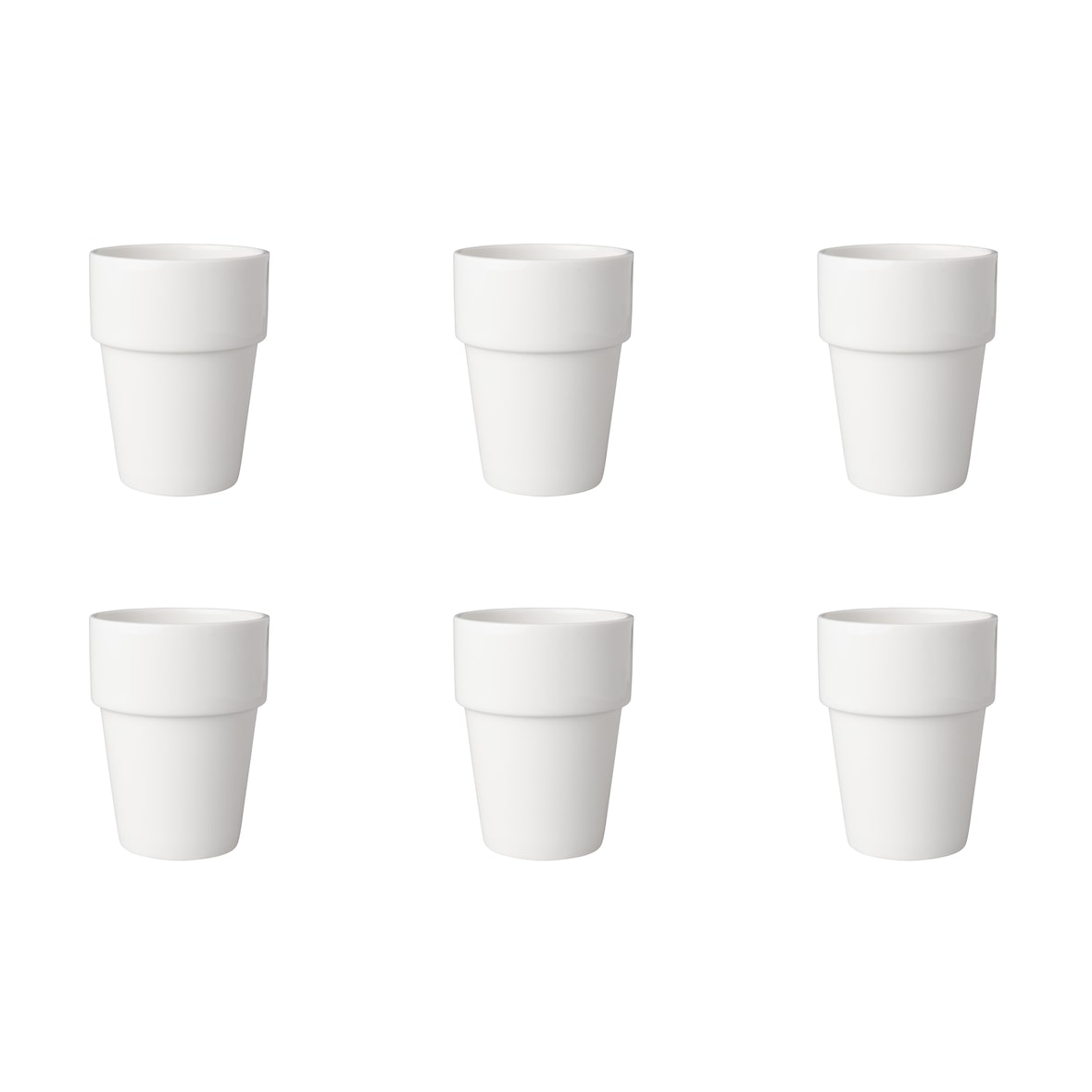 Mammoet Melkbeker Budgetline 19 cl Wit 6 stuks