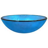 thumbnail of vidaXL Wasbak 42x14 cm gehard glas blauw