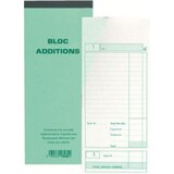 thumbnail of Lot de 10 Bloc Additions, 91x225 50 dupli autocopiant