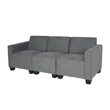 thumbnail of Sofá modular 3 plazas Couch Lyon, tela/textil ~ gris