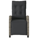 thumbnail of vidaXL Tuinstoelen 2 st verstelbaar met voetensteun poly rattan grijs