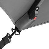 thumbnail of tectake Parasol à LED solaire Sunna avec manivelle 2,5 x 2,5 m - gris clair - 405024