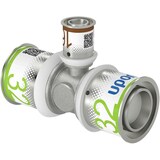 thumbnail of Uponor T-Stück S-Press PLUS reduziert aus Messing, verzinnt 32x16x32mm