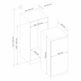thumbnail of Telefunken EKG123S187E Einbaukühlschrank mit Gefrierfach | 122cm Nische | Schlepptür-Technik | 187 Liter Nutzinhalt