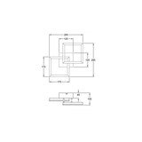thumbnail of BARD moderne LED-Deckenleuchte 21W weiß 3394-28-102 Fabas Luce