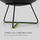 thumbnail of Orbit 3-in-1 Stahl-Feuerschale Grill Gartentisch Ø 60 cm Schwarz