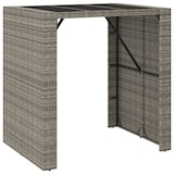 thumbnail of vidaXL 5-tlg. Gartenbar-Set mit Kissen Grau Poly Rattan