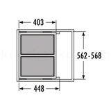 thumbnail of Hailo Abfallsammler 3610621 CS Slide Euro-Cargo-S 2x 30 Liter