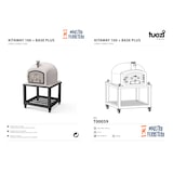 thumbnail of MF - Forno a Lenha de Obra para Exterior Modelo KITAWAY (Branco - 100 x 100 x 170 cm) – Isolado com Cortiça e 3 Mantas Cerâmicas