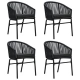 thumbnail of Helloshop26 - Ensemble de salle à manger de jardin meuble extérieur 5 pièces noir 02_0013872