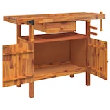 thumbnail of vidaXL Werkbank met lade en bankschroeven 124x52x83 cm massief acaciahout