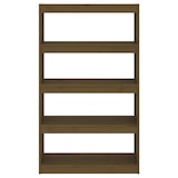 thumbnail of vidaXL Bücherregal/Raumteiler Honigbraun 80x30x135,5 cm Kiefernholz