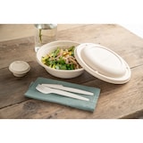 thumbnail of DOT Horeca Solutions 1000 Forchette in carta 17 cm rigida Bianchi Biodegradabili Compostabili monouso usa e getta cucchiaio bio bianco