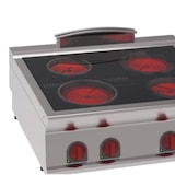 thumbnail of EURAST - Keramische kookplaat 4 warme zones 1 elektrische statische oven gn 2/1 - 800x900x900 mm - 18900 W 400/3V - 34140613