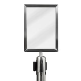 thumbnail of Securit® A4 Posterhouder voor Uittrekbare Afzetpaal - Chroom - Inclusief Montagekit