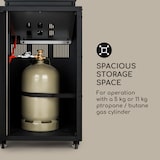 thumbnail of Flagranti Gasheizstrahler 8kW Gasflasche bis 11kg Edelstahl Schwarz