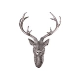 thumbnail of Hirschgeweih Hirschkopf Wanddeko Dekoration Wandschmuck Figur Geweih Silber 20x30cm : Silber : 30 cm