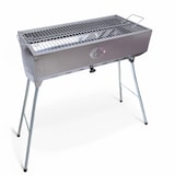 thumbnail of Mangal Taschkent Schaschlikgrill Edelstahl Klappbeine Grillrost Luftregler