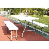 thumbnail of Garden Friend Tavolo rettangolare fisso Horeca struttura in acciaio top in HDPE 180x74x74H cm bianco