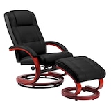 thumbnail of Massage-Fernsehsessel inkl. Fußhocker bequem und gemütlich | HxBxT 98x66x89 cm |  Massagefunktion | Kunstleder |  Schwarz |  Relaxsessel Massagesessel