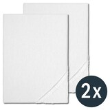 thumbnail of Doppelpack Sleezzz® Basic Stretchmolton Spannbettlaken 160/190 - 190/210 cm