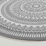thumbnail of Tapis rond polypropylène gris 120cm