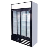 thumbnail of Romux® Glastürkühlschrank MA 600 Liter 2 Türen Glasschiebe | Professioneller Getränkekühlschrank mit Glastür & LED