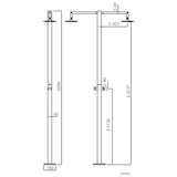 thumbnail of Duche Exterior e Interior Em Aço Sined Ortro 2 Ventiladores1 Temporizador De Água Fria Inox