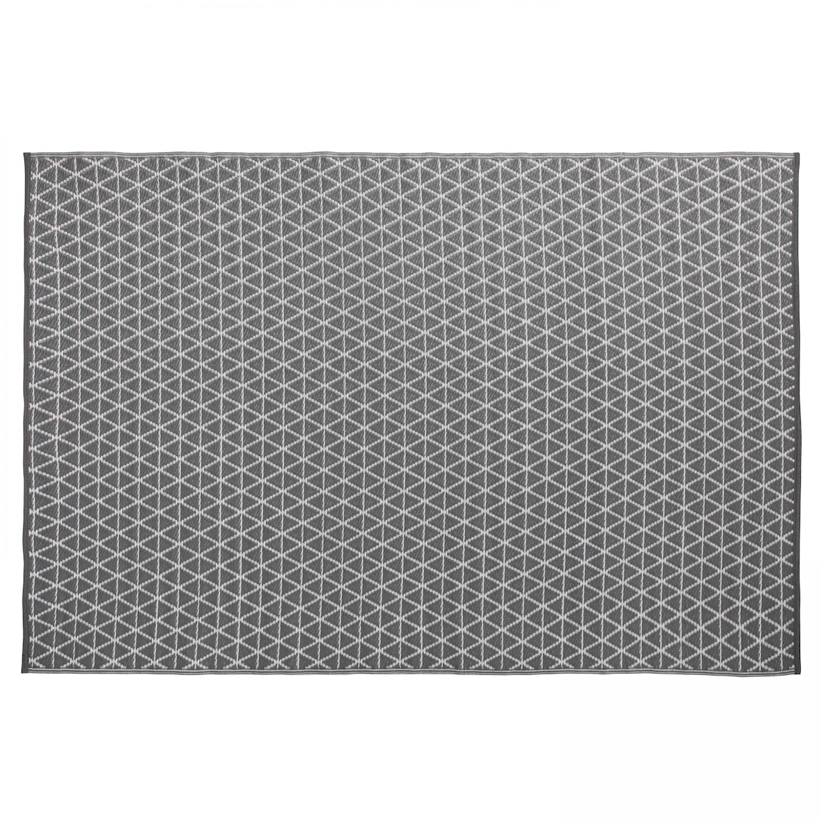 Tapis d'extérieur polypropylène gris 180 x 120 cm