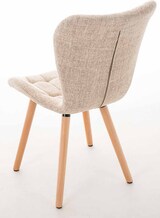 thumbnail of CHEFGASTRO 4er-Set Esszimmerstuhl SANTA FE Stoff natura HxBxT 88x50x63cm Stoff Creme Küchenstuhl