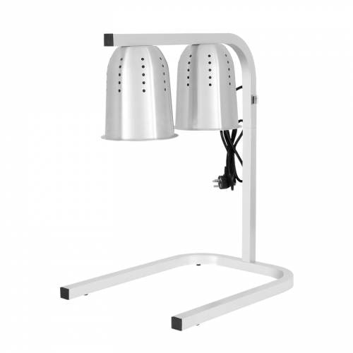 Professionele roestvrijstalen frituurwarmer, 2 lampen, compatibel met GN 1/1 bakken - EquipementPro