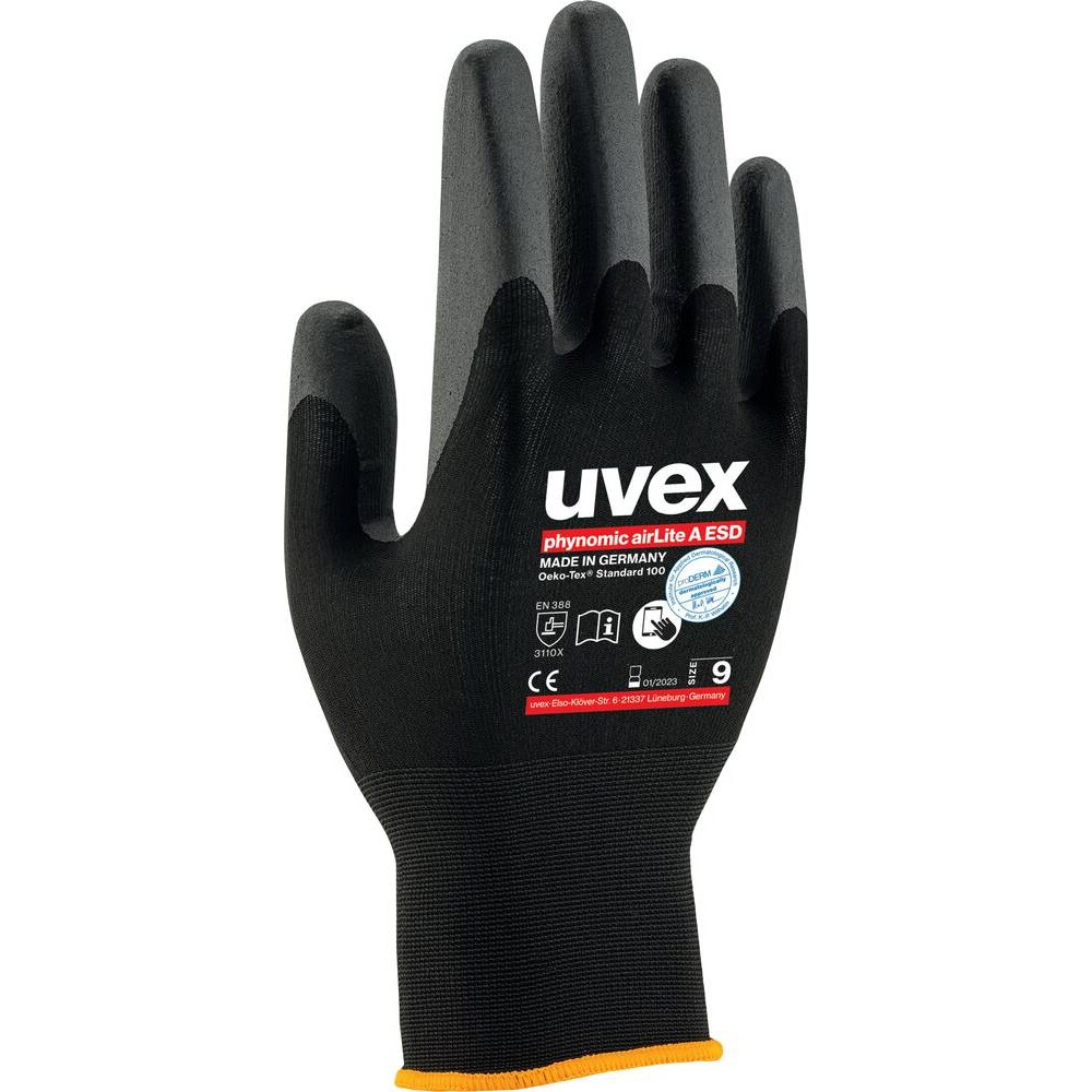 Uvex 6037 6003808  Montagehandschuh Größe (Handschuhe): 8 EN 388:2016  1 Paar