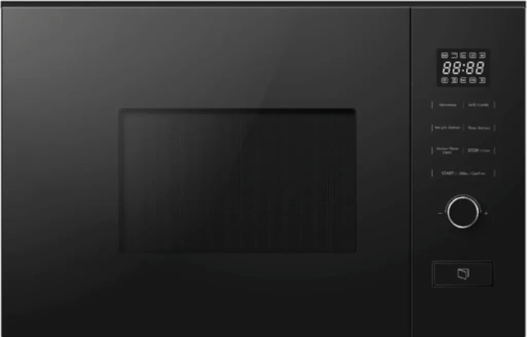 Midea MEHK38KIX Einbau Mikrowelle 800 Watt mit Grill 1000W, 20l Schwarz
