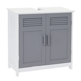 thumbnail of Mueble lavabo HWC-A85, mueble de baño 60x60x30cm ~ gris